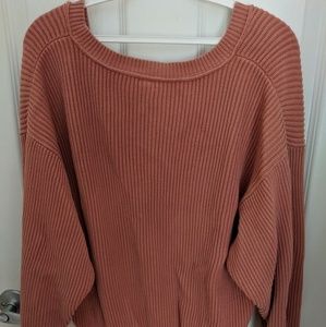 Medium size, pink Free People sweater.